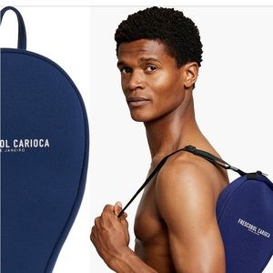 Frescobol Carioca Trancoso Beach Bat Cases in Navy 
SET OF TWO